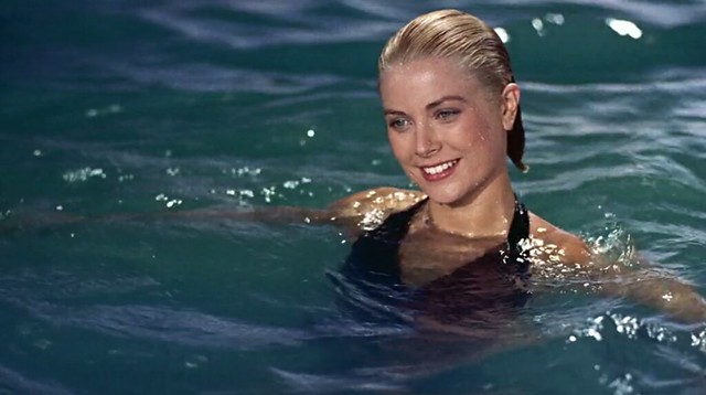 Grace Kelly, Swimming Outside Hotel Carlton in Riviera, To Catch a Thief, 1955